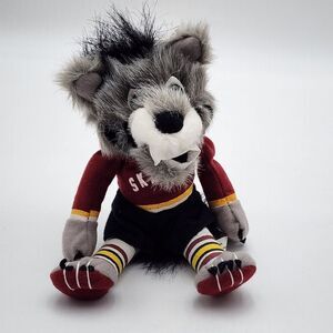 Chicago Wolves Hockey Skates Plush 8" Mascot Rare‎ Wolf #94 Beanbag SEE PHOTOS